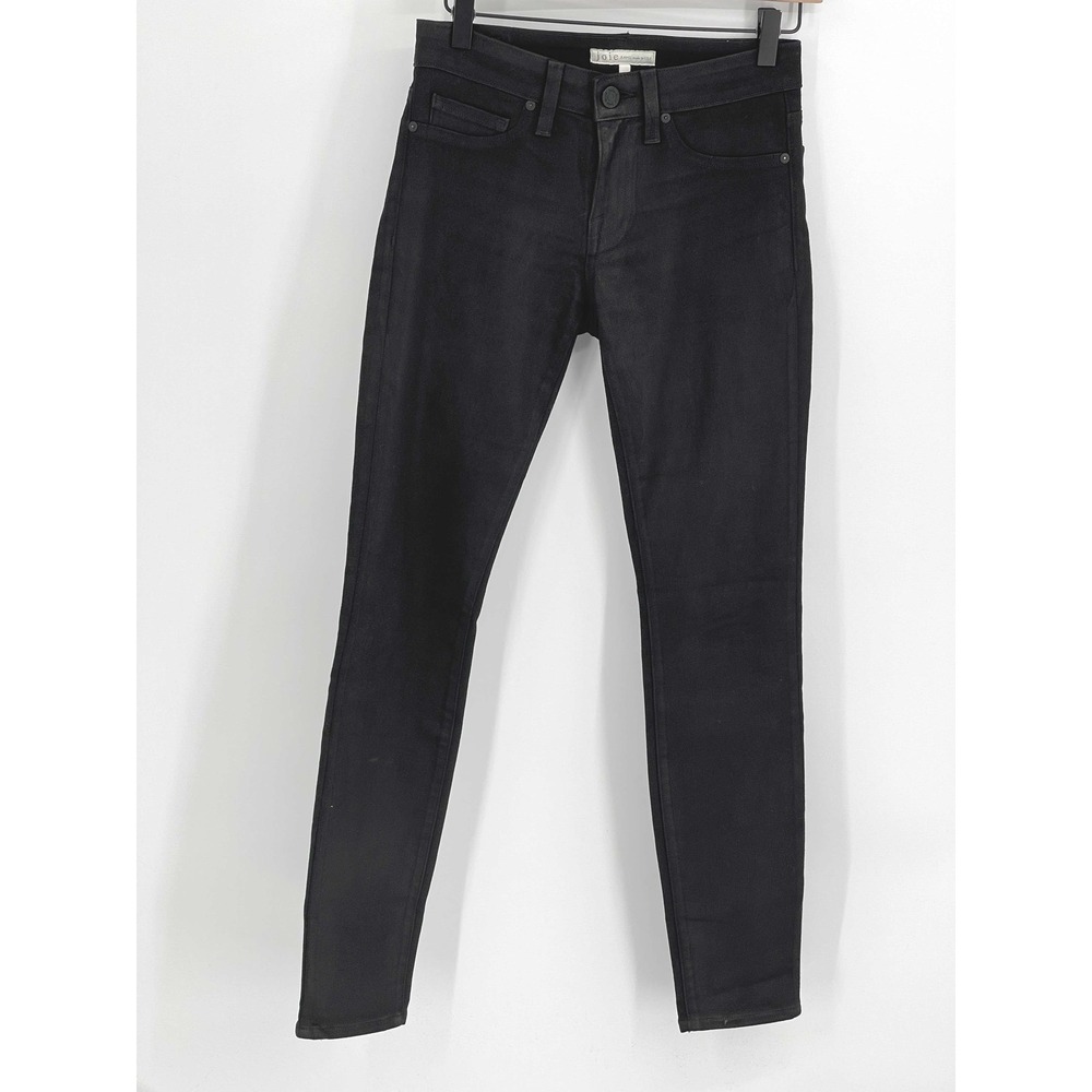 Joie Jeans Mid Rise Skinny Women Size 25 Black‎ Slim Minimalist